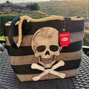 Harveys Skully Medium Boat Tote GUC